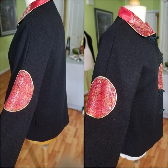 Chic Oriental Embellished Blazer Jacket - Picture 3 of 5